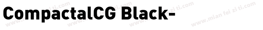CompactalCG Black字体转换